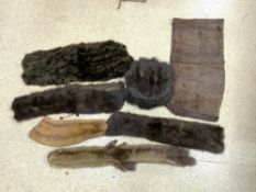 A QUANTITY OF FUR STOLES AND MUFF