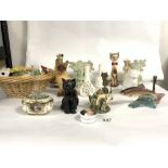 MIXED CHINA ITEMS, FIGURES AND ANIMALS