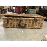 A VINTAGE OPTIMA FULLY FITTED PICNIC BASKET