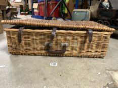 A VINTAGE OPTIMA FULLY FITTED PICNIC BASKET
