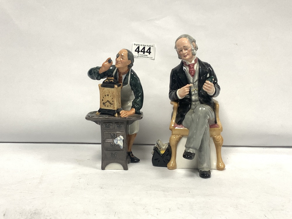 TWO DOULTON FIGURES 'THE DOCTOR' HN2858 AND 'THE CLOCK MAKER' HN2279