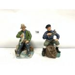 TWO ROYAL DOULTON FIGURES 'A GOOD CATCH' HN 2258 & 'THE LOBSTERMAN' HN2317