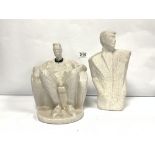 TWO POTTERY ART DECO STYLE FIGURES