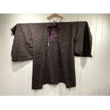 A JAPANESE KIMONO JACKET, LENGTH, 100CMS- SHOULDER 48CMS