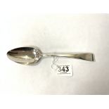 A GEORGIAN SILVER TABLE SPOON LONDON 1807- MAKER MARY SUMNER, 65 GRAMS