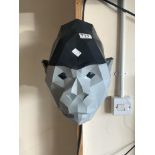 A GORILLA POLYGON HEAD WALL MOUNT