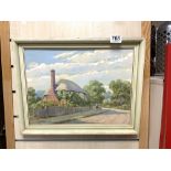 LEESON ROWBOTHAM OIL ON BOARD ' A SUSSEX COTTAGE AT STEYNING' SIGNED 29 39CMS