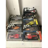 SIX MINICHAMPS FORMULA ONE MODEL CARS FOR WILLIAMS, TWO X ARROWS, PROST PEUGEOT, BAR, MCLAREN,