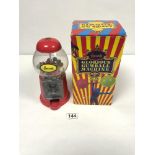 A HARRODS-GLORIOUS GUMBALL MACHINE IN ORIGINAL PACKAGING AND BOX (UNUSED)