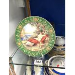 A LIMOGES PORCELAIN WALL PLATE - ENTITLED L'IMPERATRICE JOSEPHINE, 22 CMS