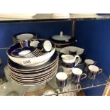 A 45 PIECE ROSENTHAL CLASSIC ROSE PATTERN DINNER AND COFFEE SET