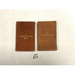 TWO THE CRICKET CALENDERS FOR 1876 & 1877