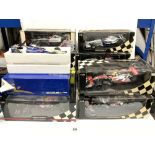 EIGHT MINICHAMPS FORMULA ONE MODEL CARS - 2 X MCLAREN MERCEDES, BMW SAUBER, RED BULL X 2 TORO ROSSO,