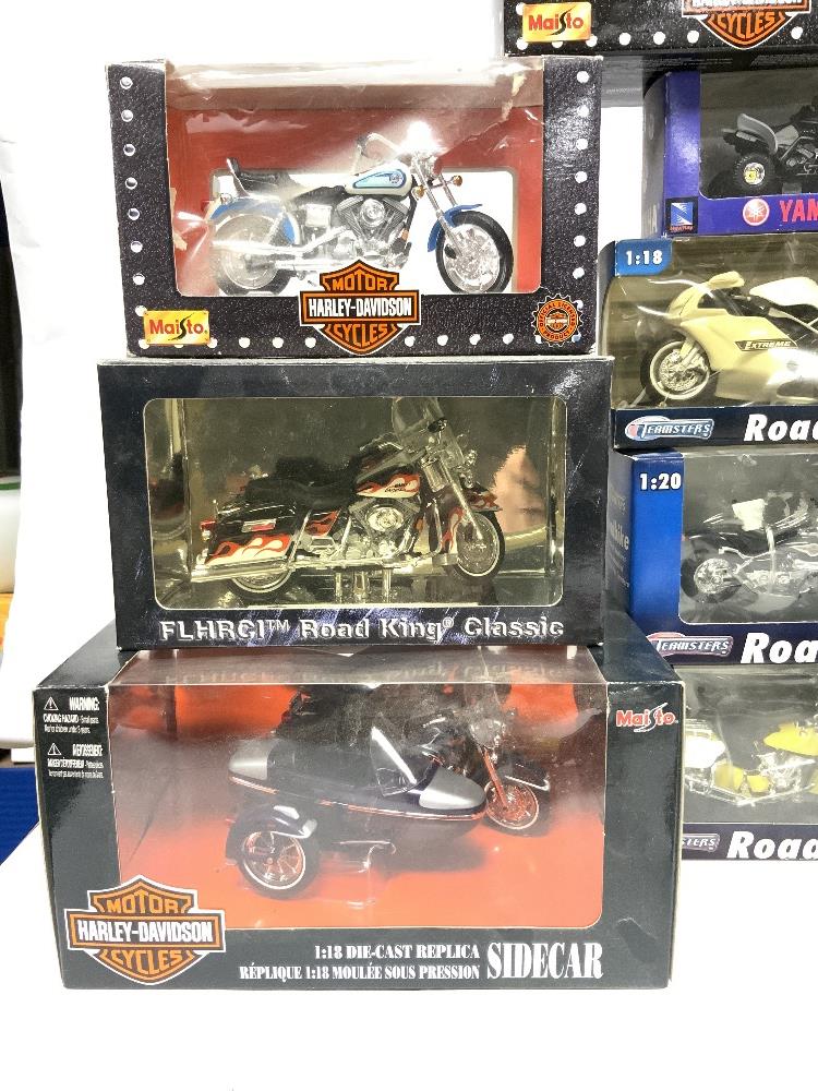 A BOXED HARLEY DAVIDSON- FAT BOY MOTORBIKE, ANOTHER HARLEY DAVIDSON WITH SIDE CAR AND QUANTITY OF - Image 4 of 8