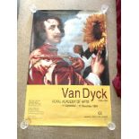 A QUANTITY OF LARGE POSTERS - VAN DYKE ROYAL ACADEMY OF ART AND OTHERS AS LISTED