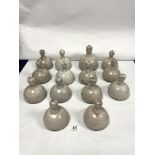 A QUANTITY OF CERAMIC GLAZED FINIALS