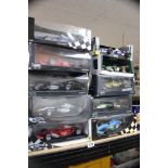 SIX HOTWHEELS BOXED FORULAM ONE RACING CARS FOR FERRARI X 2, MERCEDES X 2, JORDAN, JAGUAR AND 2