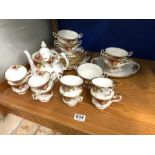 ROYAL ALBERT - OLD COUNTRY ROSES 29 PIECE TEA SET (SECONDS)