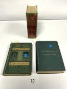 TWO MRS BEETON'S COOKERY BOOKS 'ALL ABOUT COOKERY AND HOUSEHOLD MANAGEMENT AND ONE VOLUME MRS B