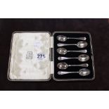 A SET OF SIX HALLMARKED SILVER TEA SPOONS IN CASE SHEFFIELD 1928-MAKER COOPER BROTHERS & SONS, 71