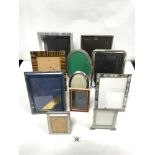 A QUANTITY OF PHOTO FRAMES, INCLUDING A MOTHER OF PEARL FRAME