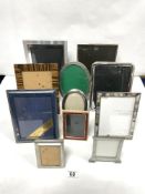 A QUANTITY OF PHOTO FRAMES, INCLUDING A MOTHER OF PEARL FRAME