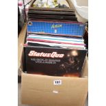 A QUANTITY OF 33RPM RECORDS TO INCLUDE THE BEAT, DURAN DURAN AND MANY MORE