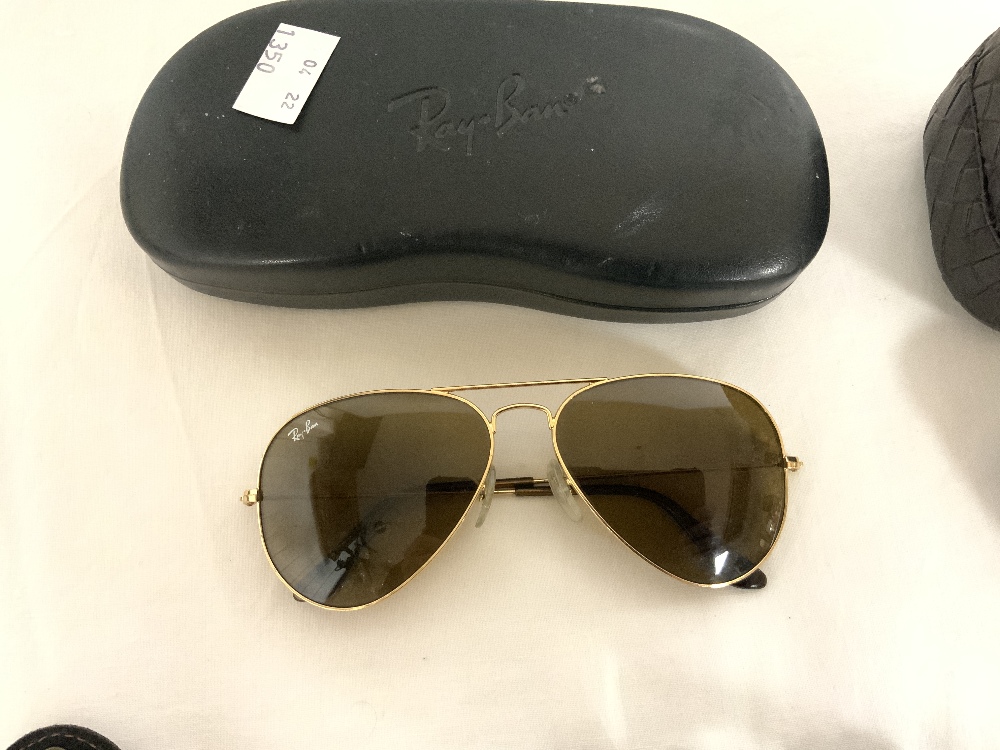 FOUR PAIRS OF SUNGLASSES, PERSOL, RAYBAN AND TWO OTHERS - Image 2 of 9