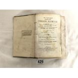 A PART BOUND VOLUME DR CASPAR'S HOMEOPATHIC DOMESTIC PHYSICIAN 1852