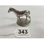 A HALLMARKED SILVER CAST MODEL OF A HORSE, 152 GRAMS