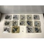 A QUANTITY OF MODEL FIGHTER PLANES - THUNDERBOLT, MUSTANG AND MORE