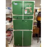 A 1940S PAINTED KITCHEN CABINET, 76 X 176CMS