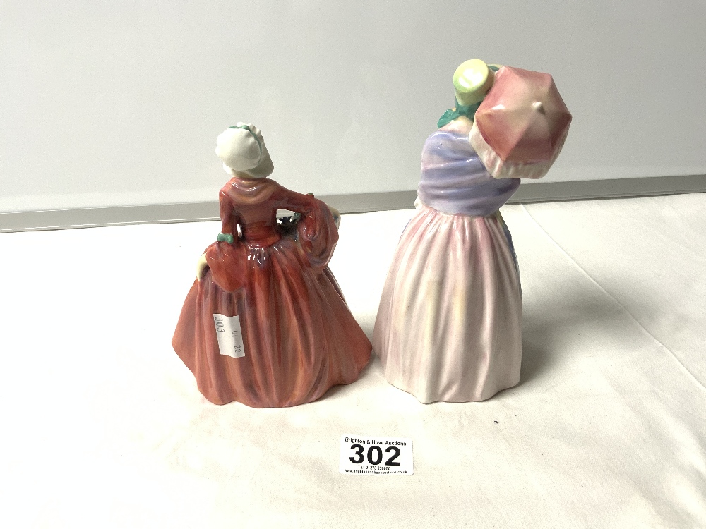 TWO ROYAL DOULTON FIGURES 'JANET' HN1537 AND 'MISS DEMURE' HN1402 - Image 3 of 4