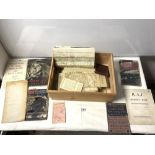 A QUANTITY OF MILITARY EPHEMERA - INCLUDES MAPS OF BRITISH AND RUSSIAN ZONES IN GERMANY, PAY