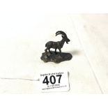 MINIATURE BRONZE GOAT MARKED TO BASE TIFFANY STUDIO'S NEW YORK