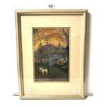 A FRAMED OIL AND PASTEL TITLE COLEMANS HATCH, ARTIST - SMOKEY PARSONS