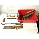 A QUANTITY OF VINTAGE WOODWORKING TOOLS