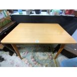 A 1960S KITCHEN TABLE, 60 X 90CMS