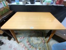 A 1960S KITCHEN TABLE, 60 X 90CMS