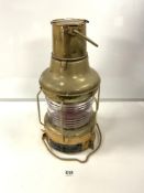 A BRASS SHIPS LANTERN MADE BY KOITO INDUSTRIES - JAPAN