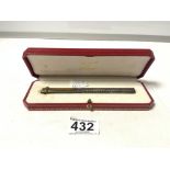 CARTIER MAST DE VENDONE 925 STAMPED PEN/PENCIL CASING (011447) WITH A CASE