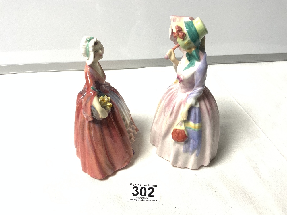 TWO ROYAL DOULTON FIGURES 'JANET' HN1537 AND 'MISS DEMURE' HN1402 - Image 2 of 4