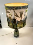 A 1960S GERMAN POTTERY TABLE LAMP