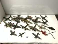 A QUANTITY OF FIRST AND SECOND WORLD WAR FIGHTER PLANES FROM GREAT BRITAIN AND GERMANY