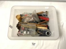 A COLLECTION OF WATCH MAKING TOOLS AND OTHER TOOLS