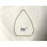 375 GOLD NECKLACE 16 INCH, 4.8 GRAMS