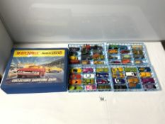 A MATCHBOX COLLECTORS CARRY CASE, CONTAINING TOY CARS