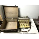 A VINTAGE PAOLO ANTONIO PIANO ACCORDIAN IN CASE