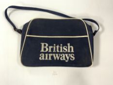 A VINTAGE BRITISH AIRWAYS SHOULDER BAG