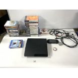 A PSP, PS3 CONSOLE AND A QUANTITY OF PLAYSTATION GAMES